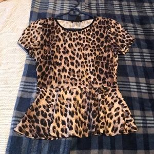 Leopard print top